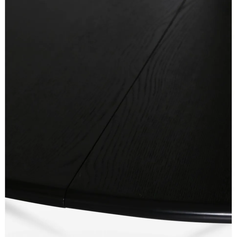 Omni runt matbord svartbetsad ek Ø150 cm + Textilrengöring för möbler