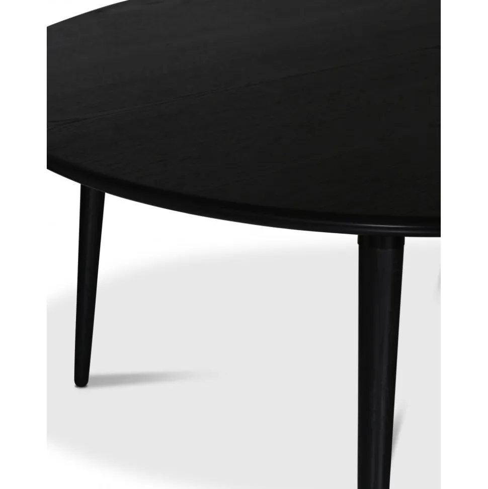 Omni runt matbord svartbetsad ek Ø150 cm
