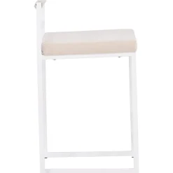 Opelika barstol - Beige/vit