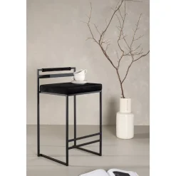 Opelika barstol - Svart