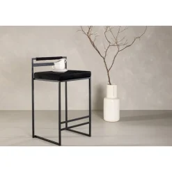 Opelika barstol - Svart