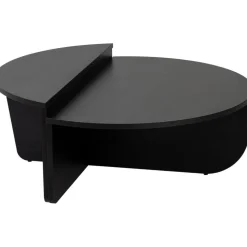 Orion soffbord 90 x 90 cm - Trä/svart