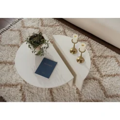 Orion soffbord 90 x 90 cm - Vitmålat trä