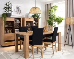 Ostia matbord 160-200 x 90 cm - Ek