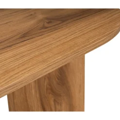 Oval soffbord 120 x 60 cm - Brun