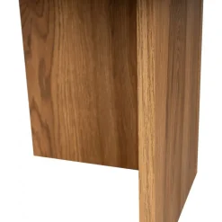 Oval soffbord 120 x 60 cm - Brun