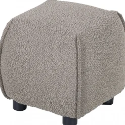 Pall 48x48 cm i mörkbeige bouclè