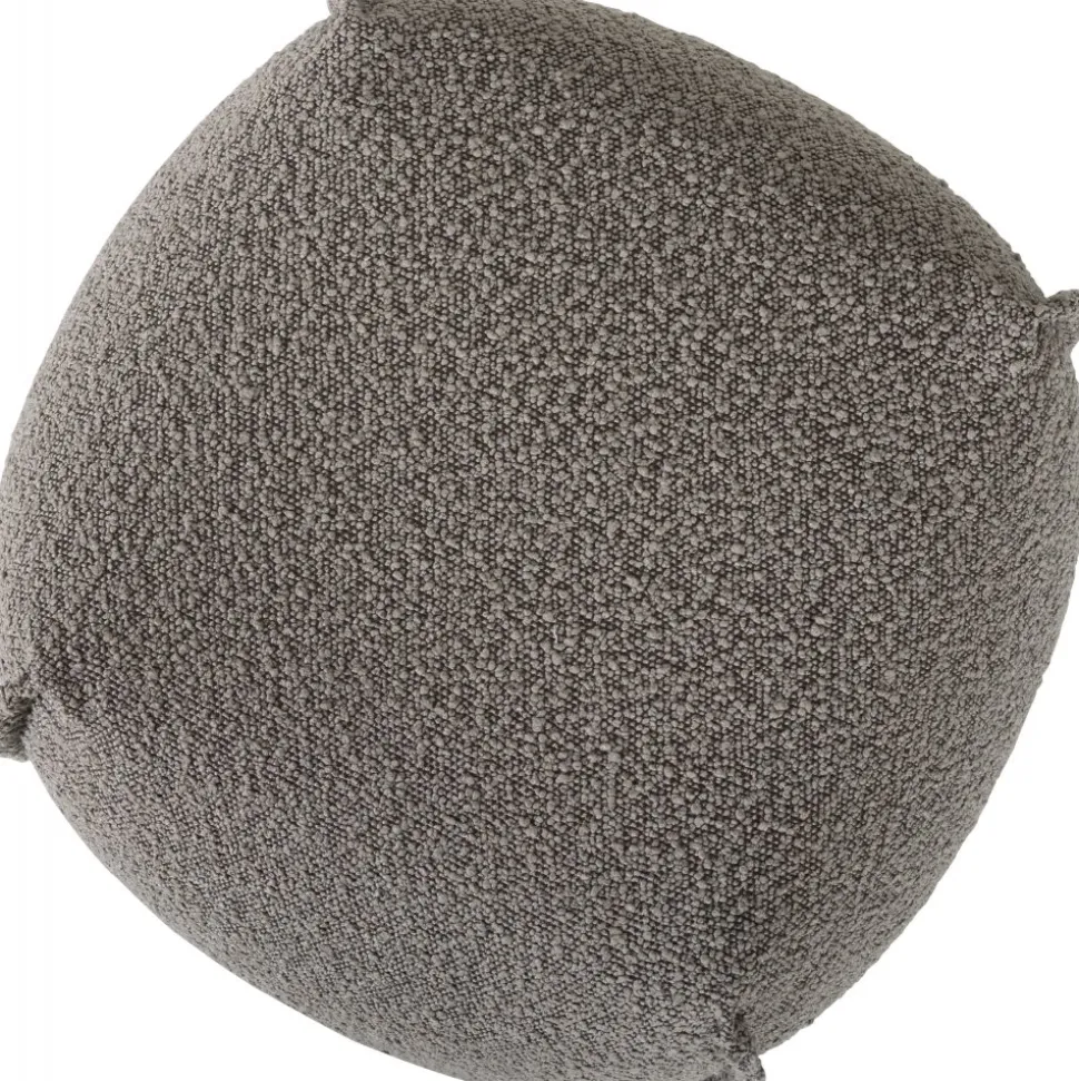 Pall 48x48 cm i mörkbeige bouclè