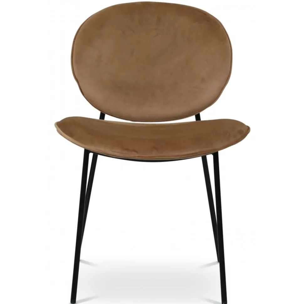 Palle stol i sammet - Brun + Textilrengöring för möbler