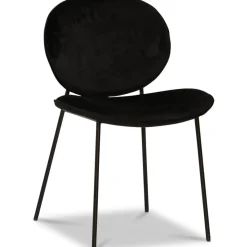 Palle stol i svart sammet + Textilrengöring för möbler