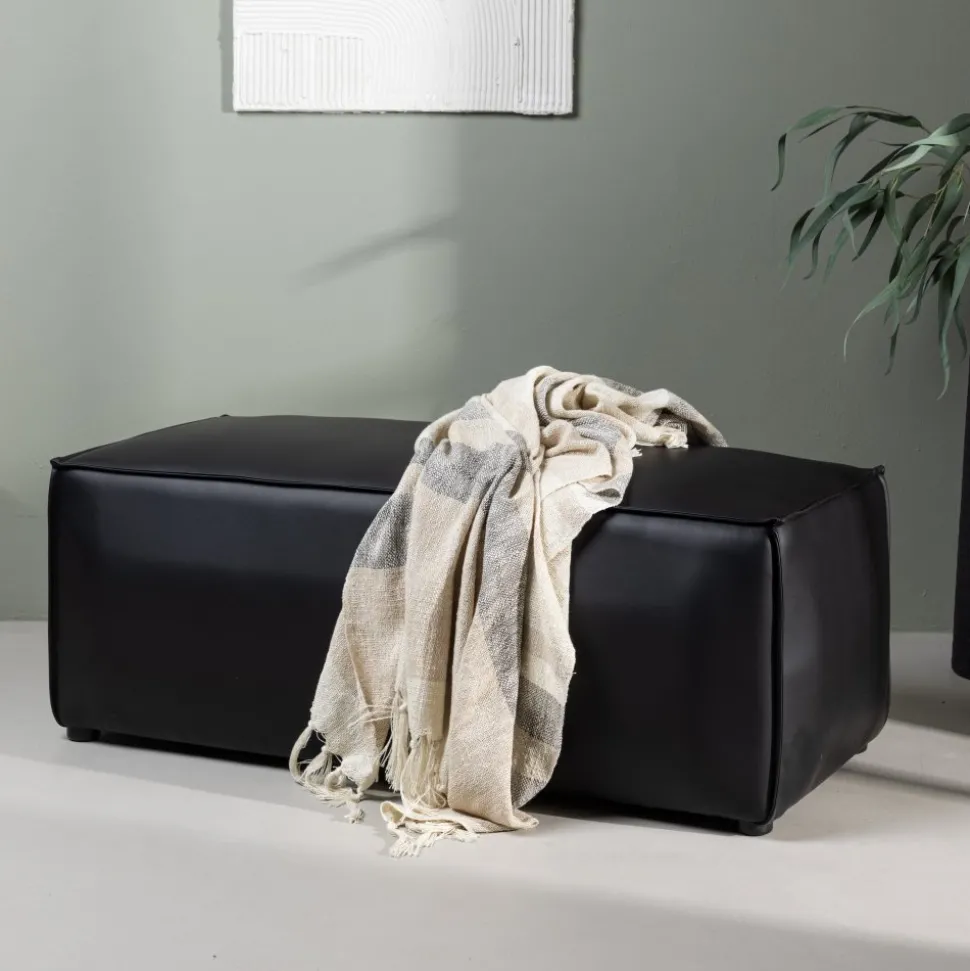 Palmero sittpuff - Svart