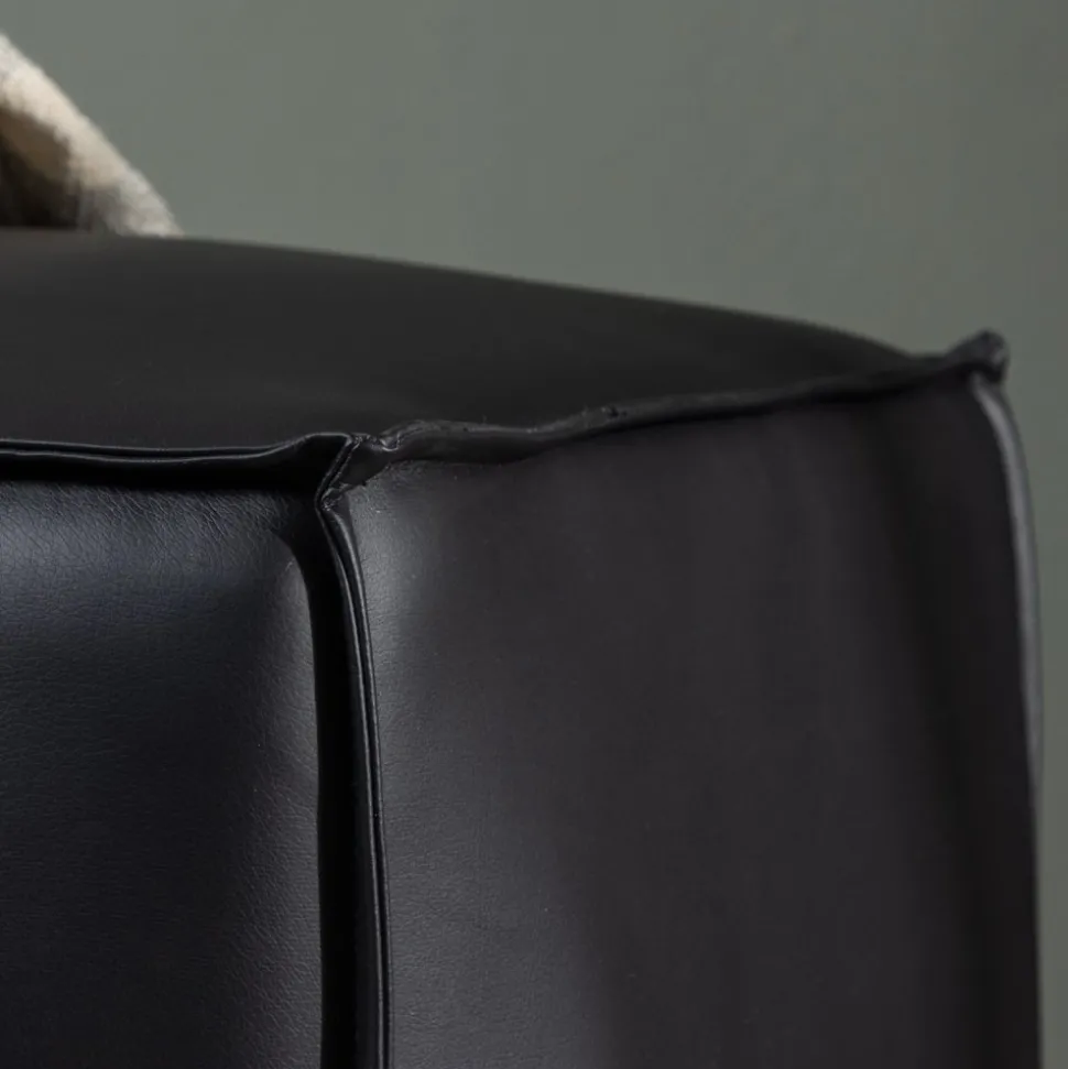 Palmero sittpuff - Svart