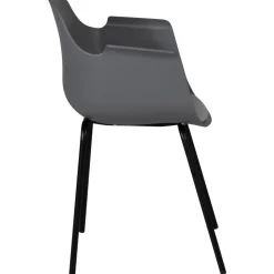 Paolo karmstol - Grå plast