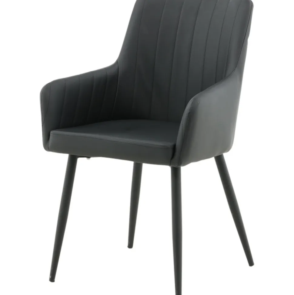 Paolo karmstol - Svart PU