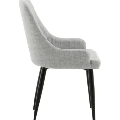 Paradis matstol - Ljusgrå/svart