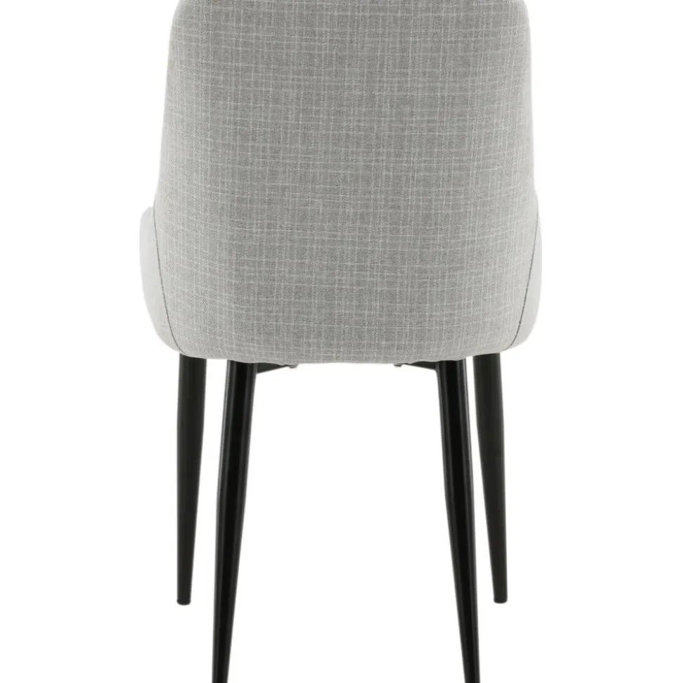 Paradis matstol - Ljusgrå/svart