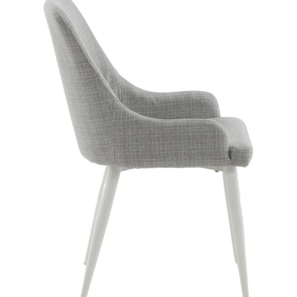 Paradis matstol - Ljusgrå/vit