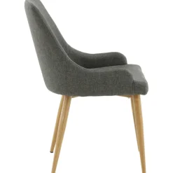 Paradis matstol - Mörkgrå/ek