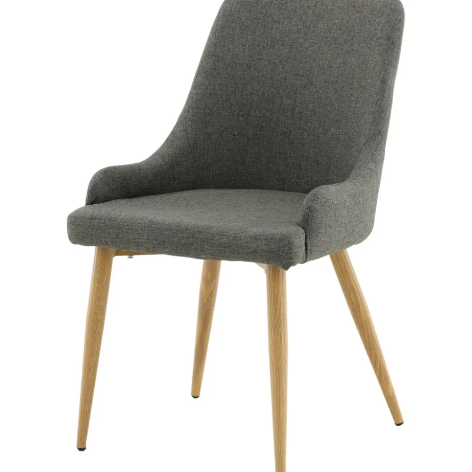 Paradis matstol - Mörkgrå/ek