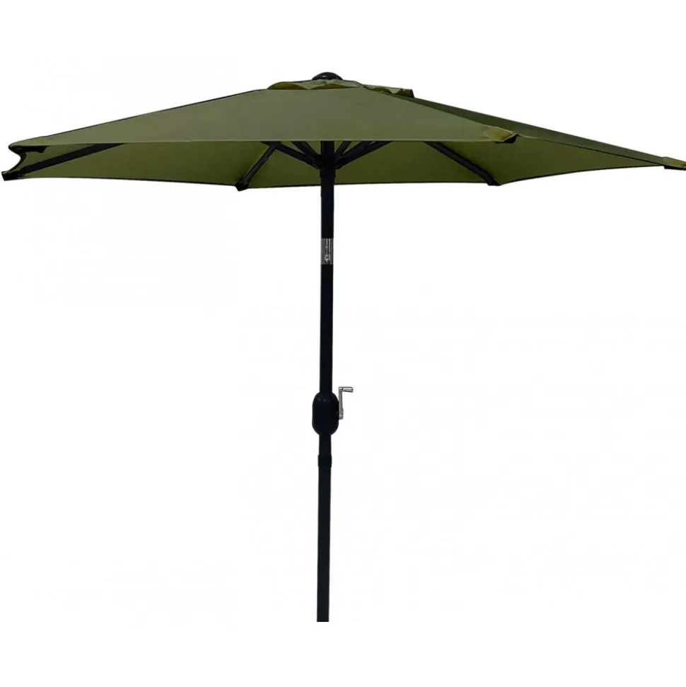 Parasoll grön Ø200 cm - Fjällbacka + Textilskydd för utemöbler