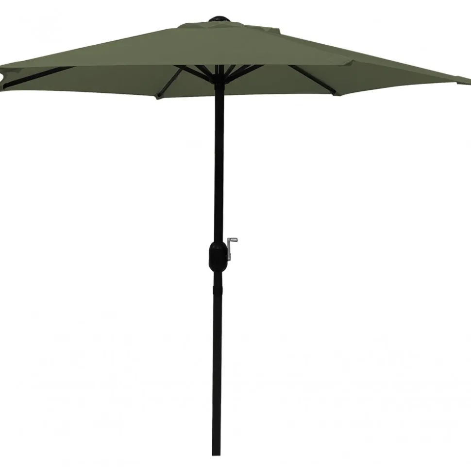 Parasoll mörkgrön 300 cm - Fjällbacka + Textilskydd för utemöbler