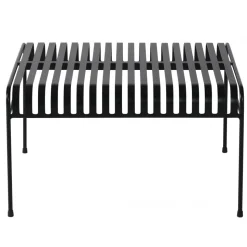 Parga svart soffbord i metall + Rengöringsmedel för utemöbler