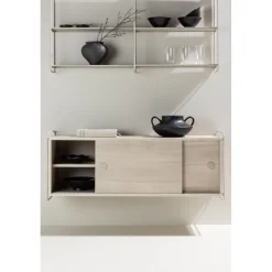 Paris väggskåp 48 x 122 cm - Beige/Whitewash