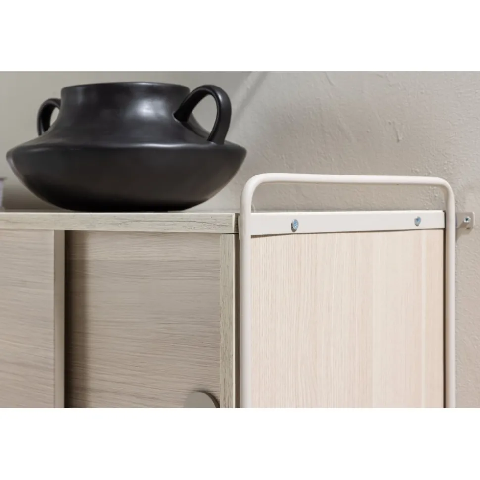 Paris väggskåp 48 x 122 cm - Beige/Whitewash