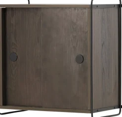 Paris väggskåp 68 x 60 cm - Svart/Mocca