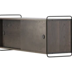 Paris väggskåp 48 x 122 cm - Svart/Mocca