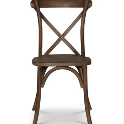 Paris vintage stol med kryss i valnöt