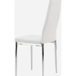 Pastill matstol - Silver/vit