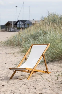 Peachy strandstol - Beige/Natur + Textilskydd för utemöbler