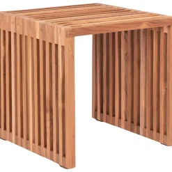 Pego sidobord Teak 40 x 40 cm + Rengöringsmedel för utemöbler