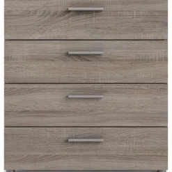 Pepe bred byrå med 4 lådor - Tryffel