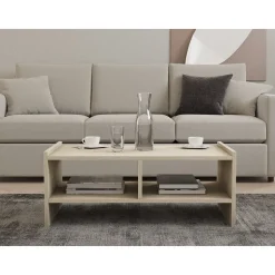 Pera soffbord 90 x 50 cm - Travertin