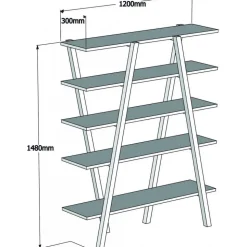 Perla bokhylla - Valnöt