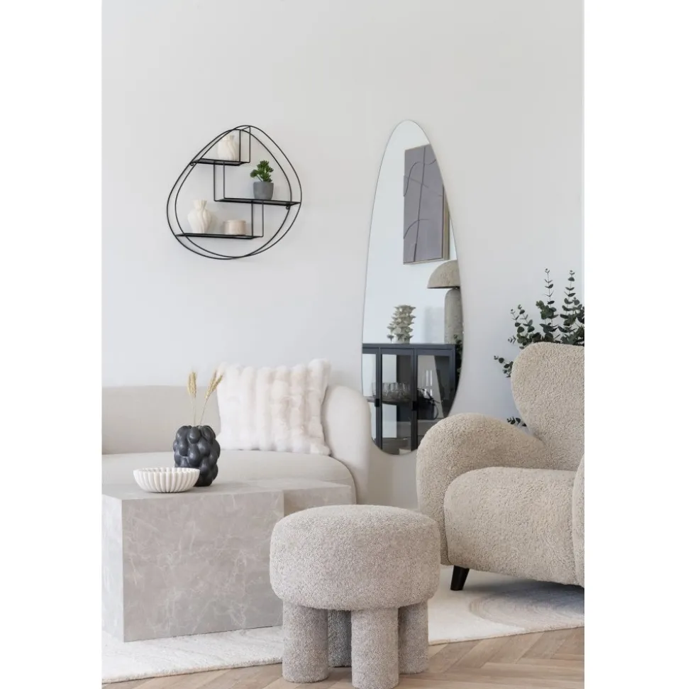 Perth sittpuff - Ljusgrå