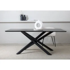 Piazza matbord 180 x 90 cm - Svart