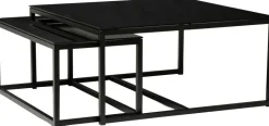 Pierre soffbord 100 x 100 cm - Svart