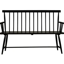 Pinnsoffa Karl Svart - 138 cm