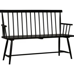 Pinnsoffa Karl Svart - 138 cm