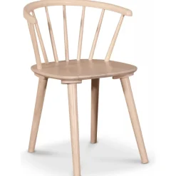 PiPi matgrupp, runt matbord Ø150 cm inkl 4 st Dalsland karmstolar - Whitewash + 4.00 x Stolsdyna