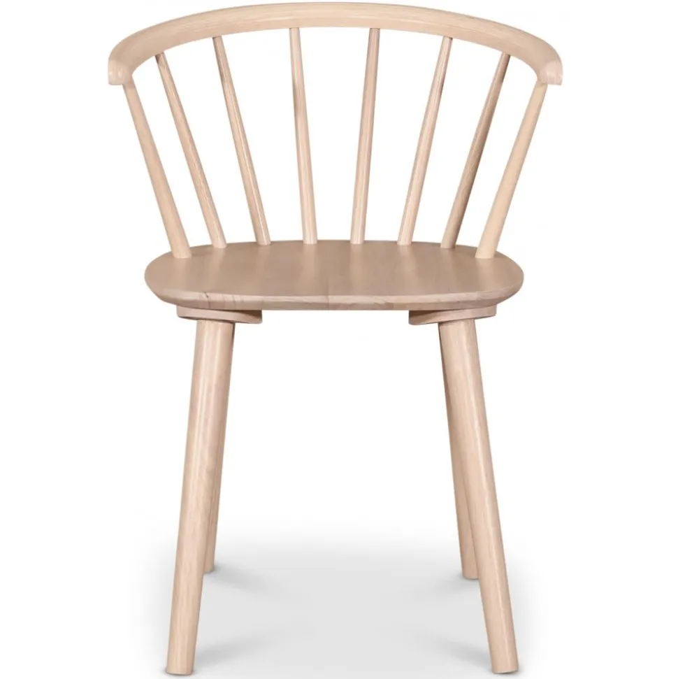 PiPi matgrupp, runt matbord Ø150 cm inkl 4 st Dalsland karmstolar - Whitewash