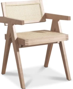 PiPi matgrupp, runt matbord Ø150 cm inkl 4 st Sara karmstolar - Whitewash