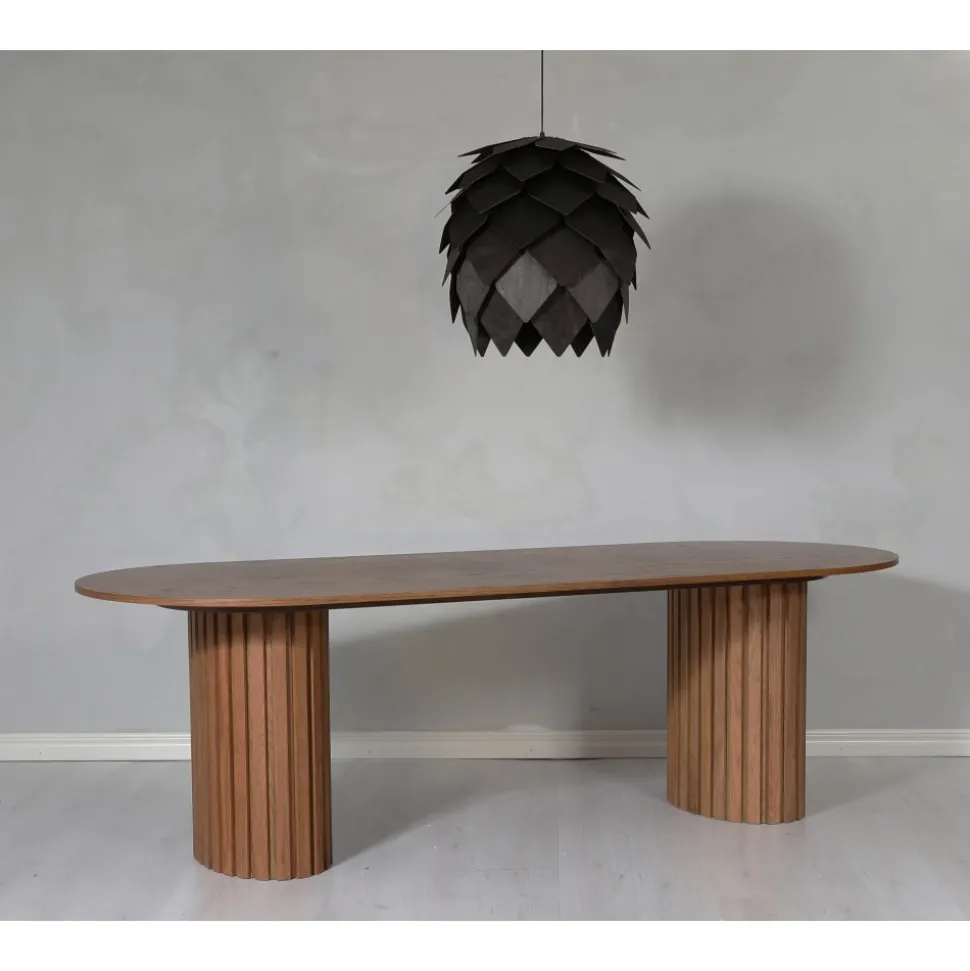 PiPi ovalt matbord 240 cm - Valnöt