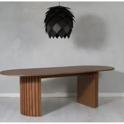 PiPi ovalt matbord o valnötsbets 230x95 cm - Bord i Valnöt