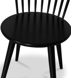 PiPi ovalt matgrupp 240 cm inkl 8 st svarta pinnstolar Castor - Oljad ekfanér