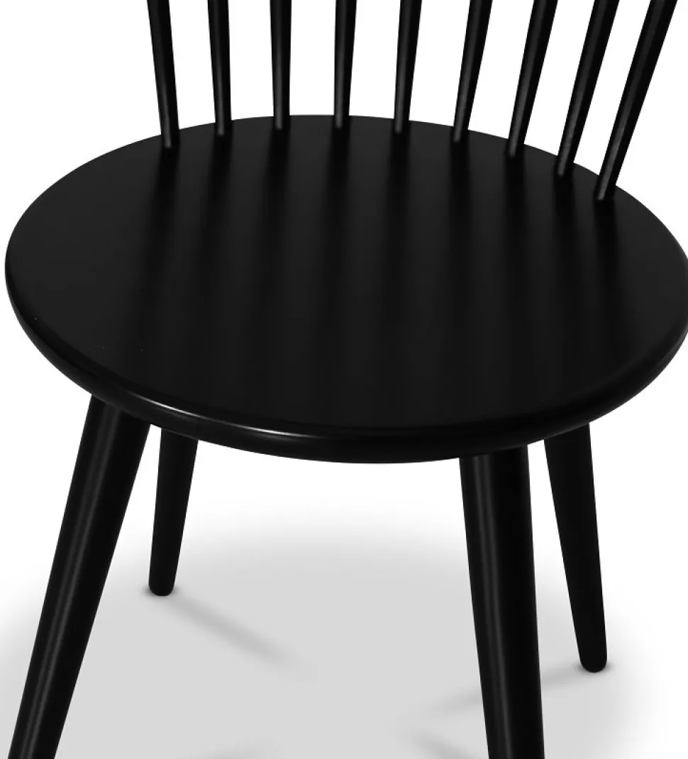 PiPi ovalt matgrupp 240 cm inkl 8 st svarta pinnstolar Castor - Oljad ekfanér