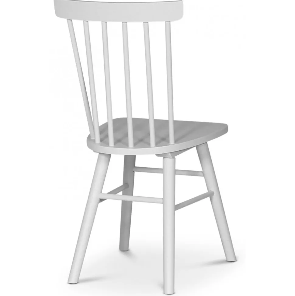 PiPi ovalt matgrupp 240 cm inkl 8 st vita Orust pinnstolar - Oljad ekfanér